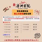 【錄取名單】113學年度浯洲書院第五屆書院生第二次徵選錄取公告
